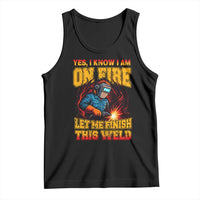 Funny Welding Bigfoot Tank Top Cryptid Welder Sasquatch - Wonder Print Shop