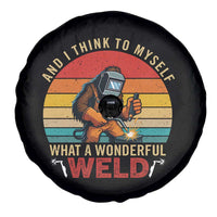 Funny Welding Bigfoot Spare Tire Cover And I Think To Myself What A Wonderful Weld - Wonder Print Shop
