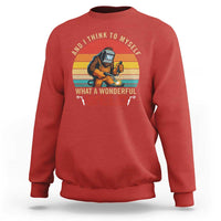 Funny Welding Bigfoot Sweatshirt And I Think To Myself What A Wonderful Weld - Wonder Print Shop