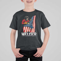 Welder Patriotic American Flag T Shirt For Kid - Wonder Print Shop