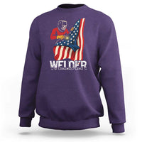 Welder Patriotic American Flag Sweatshirt - Wonder Print Shop