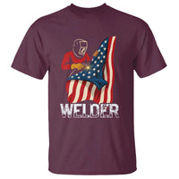 Welder Patriotic American Flag T Shirt - Wonder Print Shop