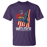 Welder Patriotic American Flag T Shirt - Wonder Print Shop