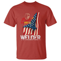 Welder Patriotic American Flag T Shirt - Wonder Print Shop