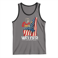 Welder Patriotic American Flag Tank Top - Wonder Print Shop