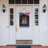 Welder Patriotic American Flag Garden Flag