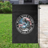Walk With A Limp Weld Like A Pimp Garden Flag Funny Welding Welder Patriotic American Flag - Wonder Print Shop