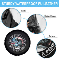 Walk With A Limp Weld Like A Pimp Spare Tire Cover Funny Welding Welder Patriotic American Flag - Wonder Print Shop