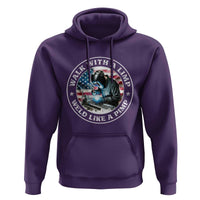 Walk With A Limp Weld Like A Pimp Hoodie Funny Welding Welder Patriotic American Flag - Wonder Print Shop