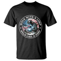 Walk With A Limp Weld Like A Pimp T Shirt Funny Welding Welder Patriotic American Flag - Wonder Print Shop