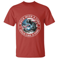Walk With A Limp Weld Like A Pimp T Shirt Funny Welding Welder Patriotic American Flag - Wonder Print Shop