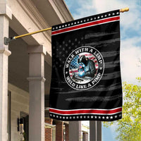 Walk With A Limp Weld Like A Pimp Garden Flag Funny Welding Welder Patriotic American Flag