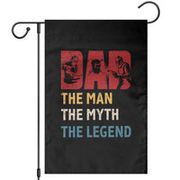 Dad The Man The Myth The Legend Garden Flag Funny Welder Welding - Wonder Print Shop
