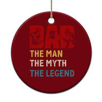 Dad The Man The Myth The Legend Ceramic Ornament Funny Welder Welding - Wonder Print Shop