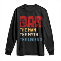 Dad The Man The Myth The Legend Long Sleeve Shirt Funny Welder Welding - Wonder Print Shop