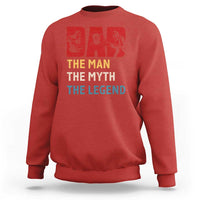Dad The Man The Myth The Legend Sweatshirt Funny Welder Welding - Wonder Print Shop