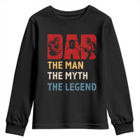 Dad The Man The Myth The Legend Youth Sweatshirt Funny Welder Welding - Wonder Print Shop