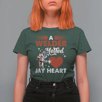 Funny Welding Welder Wife Girlfriend T Shirt For Women - Wonder Print Shop