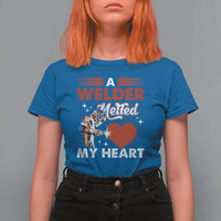 Funny Welding Welder Wife Girlfriend T Shirt For Women - Wonder Print Shop