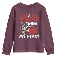 Funny Welding Welder Wife Girlfriend Youth Sweatshirt - Wonder Print Shop