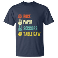 Funny Woodworker T Shirt Rock Paper Scissors Table Saw - Wonder Print Shop