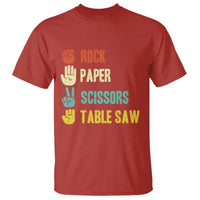 Funny Woodworker T Shirt Rock Paper Scissors Table Saw - Wonder Print Shop