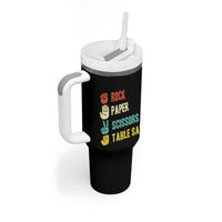 Funny Woodworker Tumbler With Handle Rock Paper Scissors Table Saw - Wonder Print Shop
