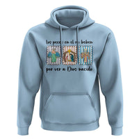 Nativity Scene Christian Christmas Hoodie Feliz Navidad - Wonder Print Shop
