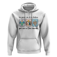 Nativity Scene Christian Christmas Hoodie Feliz Navidad - Wonder Print Shop