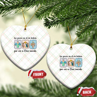 Nativity Scene Christian Christmas Ceramic Ornament Feliz Navidad - Wonder Print Shop