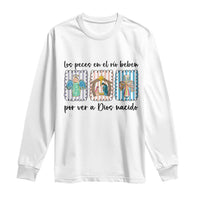 Nativity Scene Christian Christmas Long Sleeve Shirt Feliz Navidad - undefined