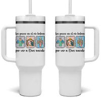 Nativity Scene Christian Christmas Tumbler With Handle Feliz Navidad - Wonder Print Shop