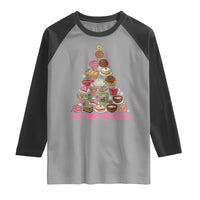 Tis The Season Mexican Christmas Raglan Shirt - Wonder Print Shop