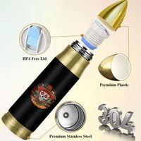 Sugar Skull Mexican Christmas Bullet Tumbler - Wonder Print Shop