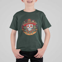 Sugar Skull Mexican Christmas T Shirt For Kid - Wonder Print Shop