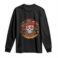 Sugar Skull Mexican Christmas Long Sleeve Shirt - Wonder Print Shop