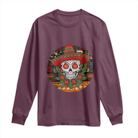 Sugar Skull Mexican Christmas Long Sleeve Shirt - Wonder Print Shop