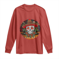 Sugar Skull Mexican Christmas Long Sleeve Shirt - Wonder Print Shop