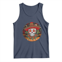 Sugar Skull Mexican Christmas Tank Top - Wonder Print Shop