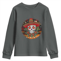 Sugar Skull Mexican Christmas Youth Sweatshirt - Wonder Print Shop