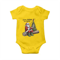 Santa Fishing Chritsmas Baby Onesie Funny Fisherman Xmas - undefined