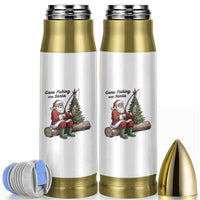 Santa Fishing Chritsmas Bullet Tumbler Funny Fisherman Xmas - Wonder Print Shop