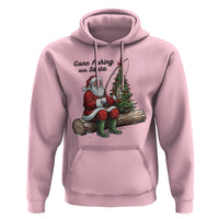 Santa Fishing Chritsmas Hoodie Funny Fisherman Xmas - Wonder Print Shop