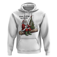 Santa Fishing Chritsmas Hoodie Funny Fisherman Xmas - Wonder Print Shop