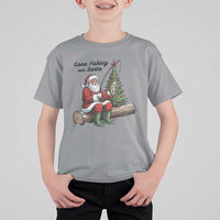 Santa Fishing Chritsmas T Shirt For Kid Funny Fisherman Xmas - Wonder Print Shop