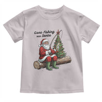 Santa Fishing Chritsmas Toddler T Shirt Funny Fisherman Xmas - Wonder Print Shop