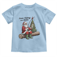 Santa Fishing Chritsmas Toddler T Shirt Funny Fisherman Xmas - Wonder Print Shop