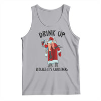 Funny Christmas Wine Tank Top Drink Up Bitches It Is Christmas - Wonder Print Shop