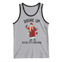 Funny Christmas Wine Tank Top Drink Up Bitches It Is Christmas - Wonder Print Shop