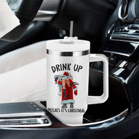 Funny Christmas Wine Tumbler With Handle Drink Up Bitches It Is Christmas - Wonder Print Shop